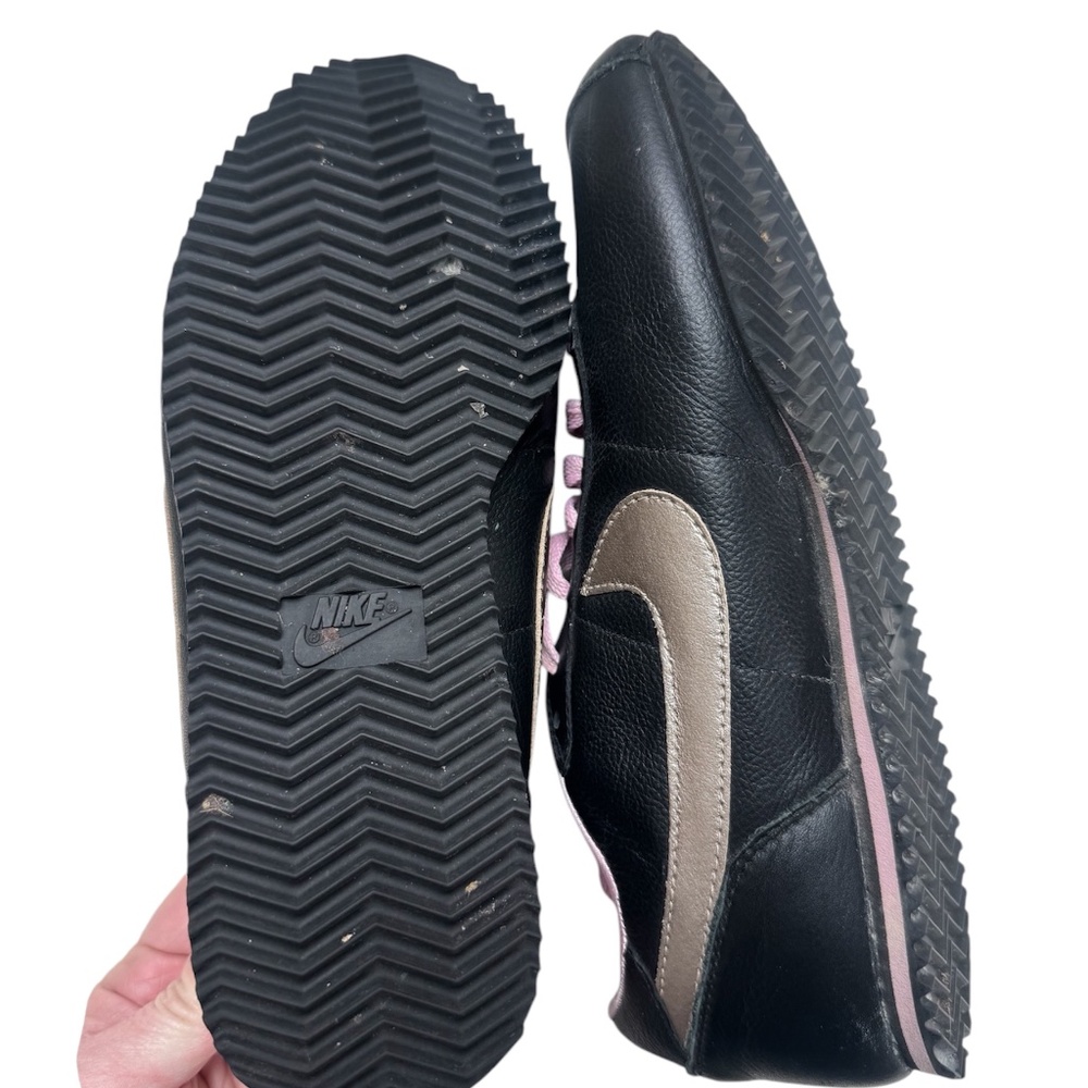 Nike Classic Cortez‎ Leather Black Pink Gold Size 7 GREAT CONDITION!!! Rare - Picture 8 of 9